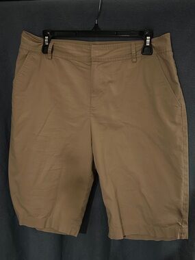 Ralph Lauren Tan Flat-Front Chino Shorts
